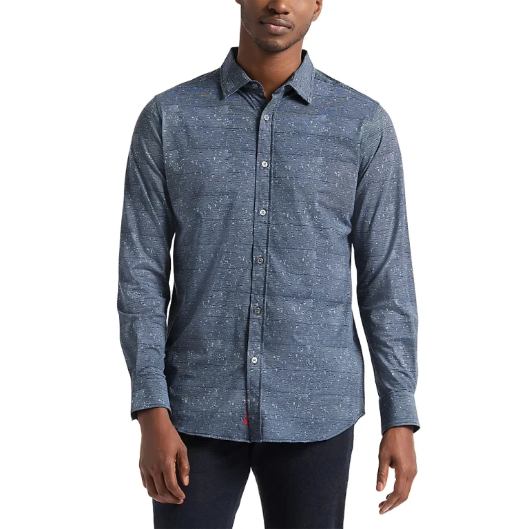 Robert Graham Doyer Long Sleeve Printed Knit Shirt