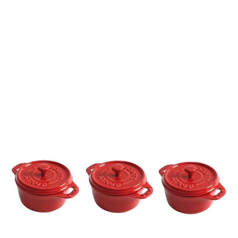 Staub Round Mini 4 Cocotte, Set of 3