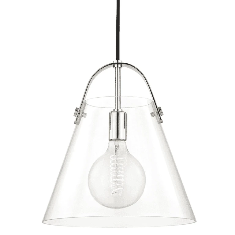 Mitzi Karin 14" Pendant Light in Polished Nickel