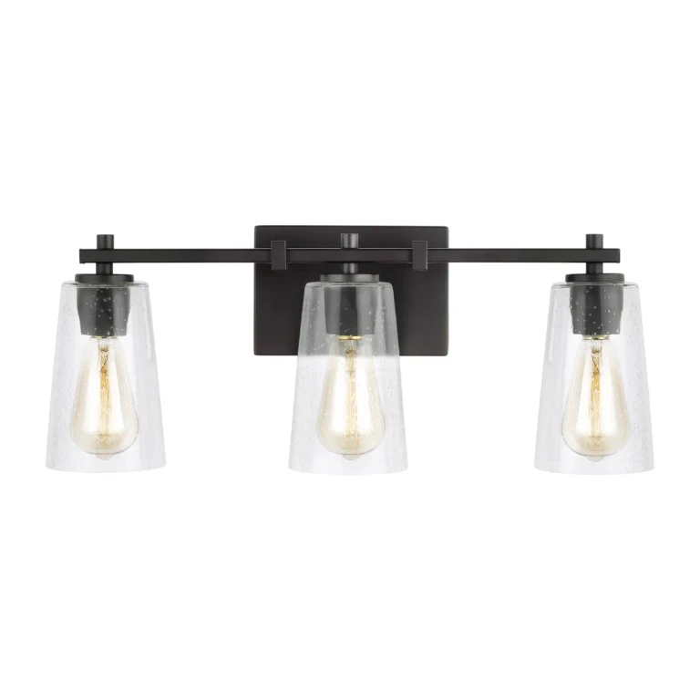Visual Comfort Studio Mercer 3-Light Bathroom Vanity Light in Oil Rubbed Bronze by Sean Lavin