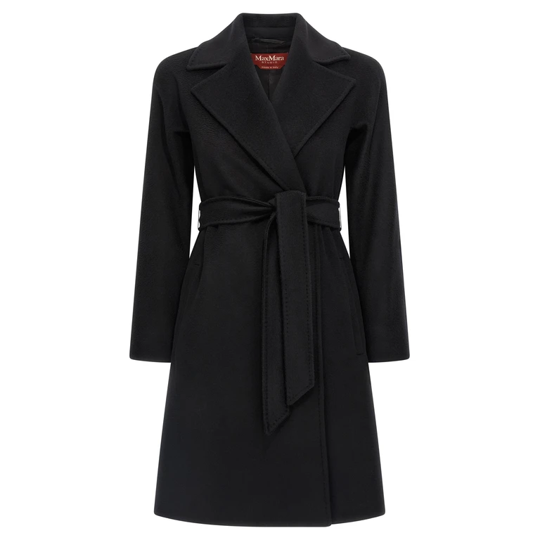 Black Virgin Wool Coat Clothing - Women