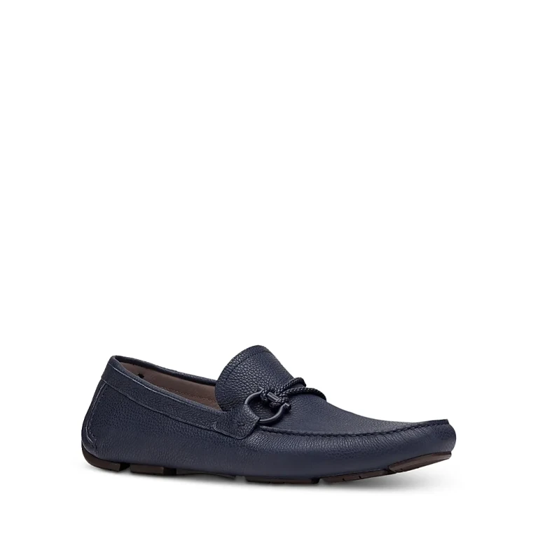 Ferragamo Men's Front 4 Moc Toe Drivers - Wide
