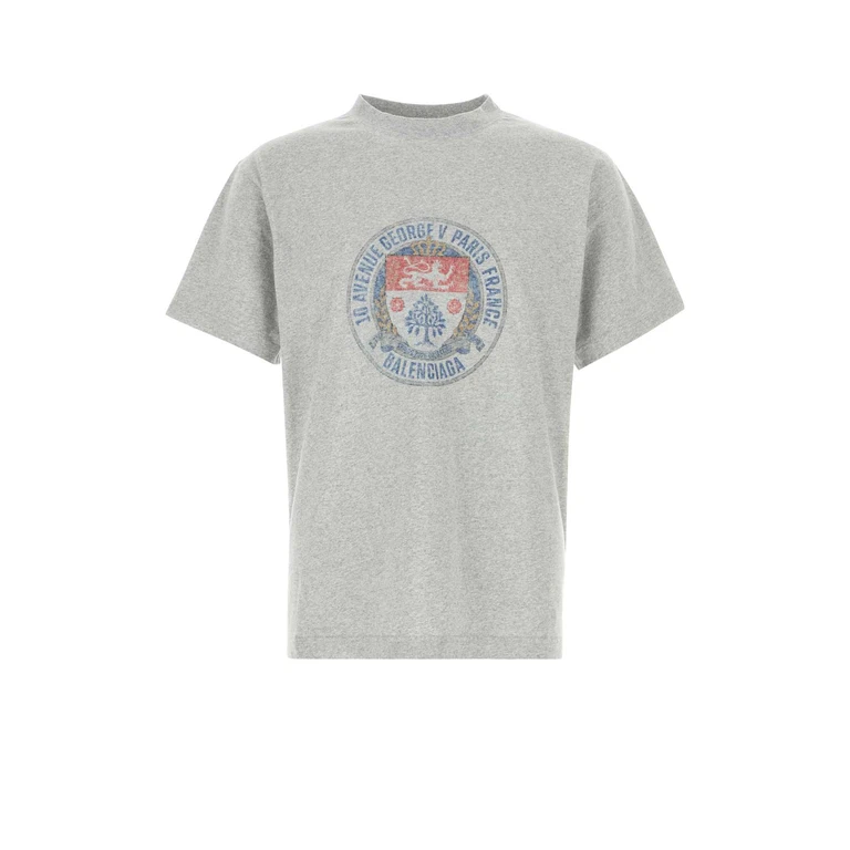 Balenciaga Grey Cotton T-Shirt Light Heather T - Men