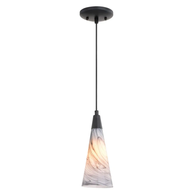 Matte Black Mini Pendant from the Milano Collection