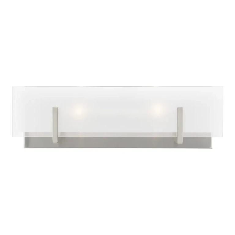 Syll 2-Light Bathroom Vanity Light in Brushed Nickel