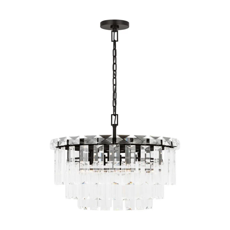 Aged Iron Ten Light Chandelier from the Arden Collection