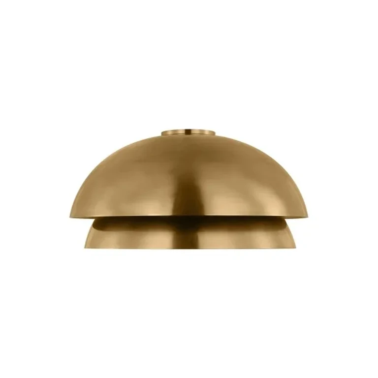 Natural Brass LED Flush Mount from the Shanti Collection