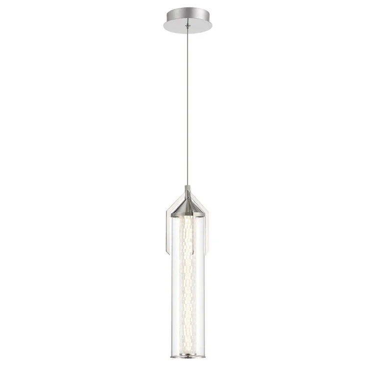 Polished Nickel LED Pendant from the Espada Collection