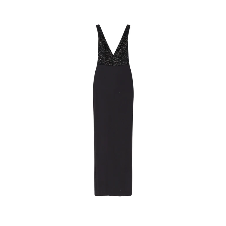 Elisabetta Franchi Maxi Robe - Noir
