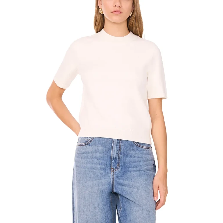 1.state Short Sleeve Sweater