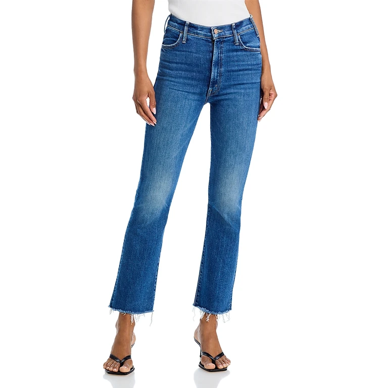 Mother The Hustler Fray Ankle Jeans in Grasping At Straws