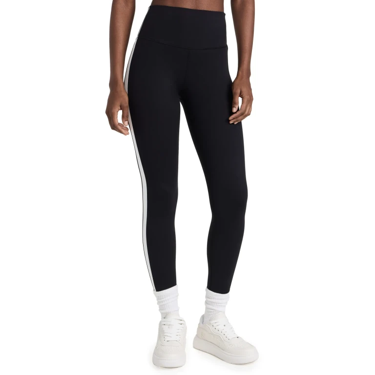 Splits59 Clare High Waist Rigor 7/8 Ankle Leggings Black/White XS