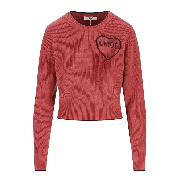Chloe' Pull Col Rond - Couleur Chair