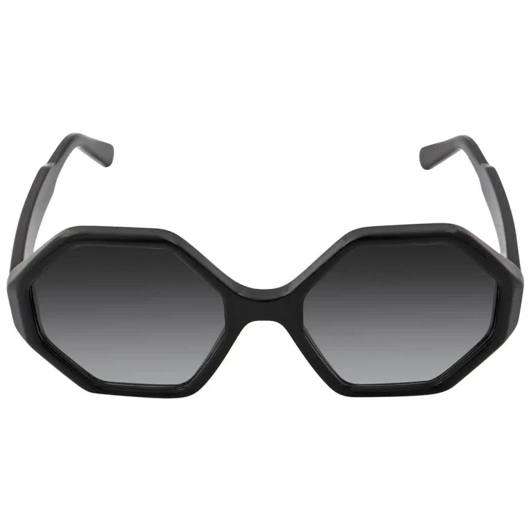 Salvatore Ferragamo Grey Gradient Hexagonal Ladies Sunglasses SF1070S 001 52