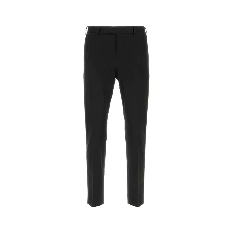 PT Torino Black Stretch Cotton Pant