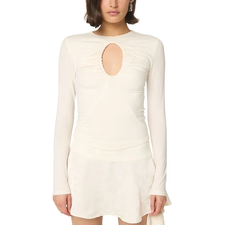 The Line by K Demi Keyhole Top