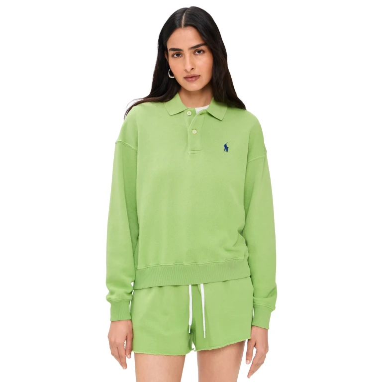 Polo Ralph Lauren French Terry Polo Pullover Parakeet Green M