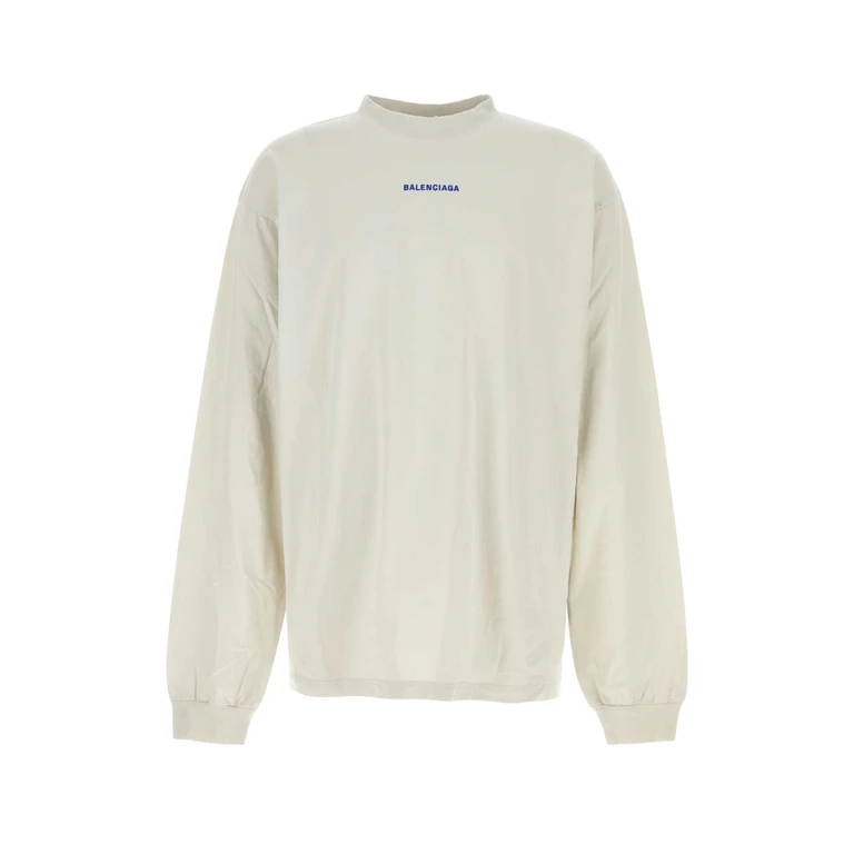 Balenciaga Chalk Cotton T-shirt