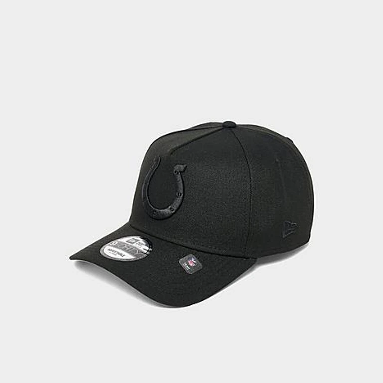 New Era Indianapolis Colts NFL 9FORTY Tonal Snapback Hat in Black