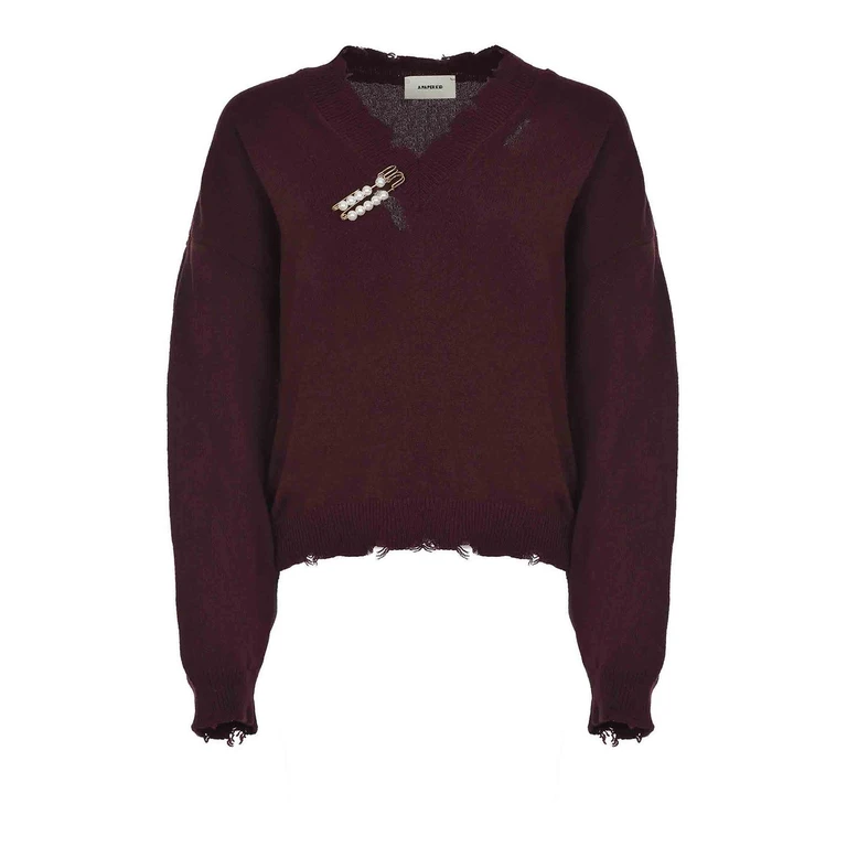 A Paper Kid Pull Col Rond - Violet