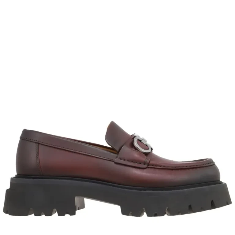 Ferragamo Chunky Moccasin With Gancini Ornament