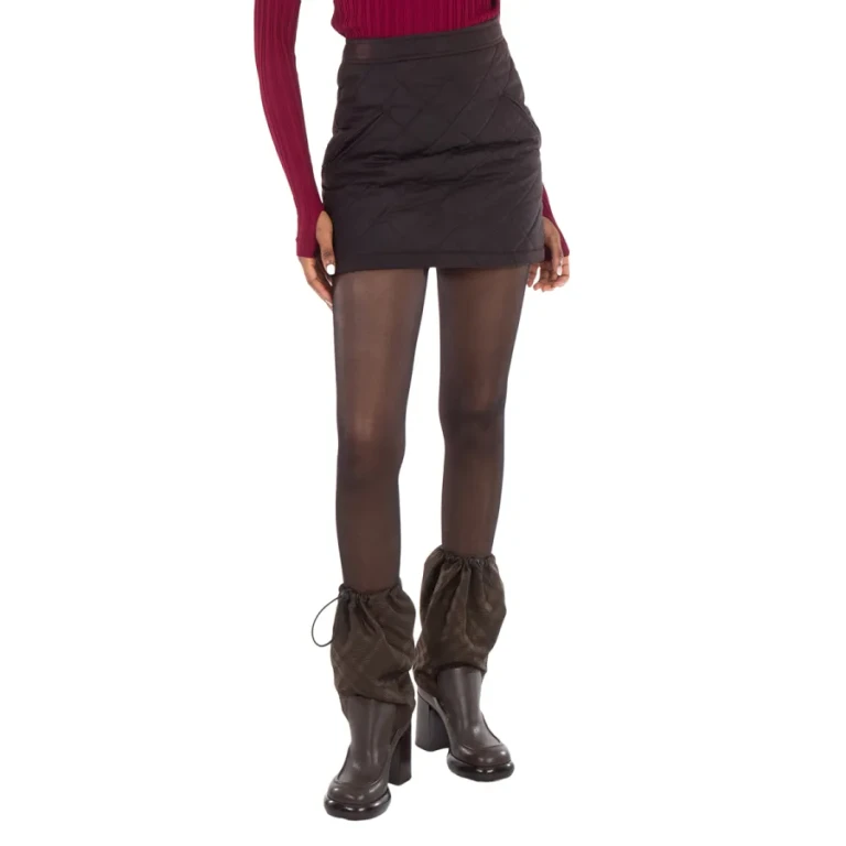 Burberry Casia High-Waist Quilted Skirt