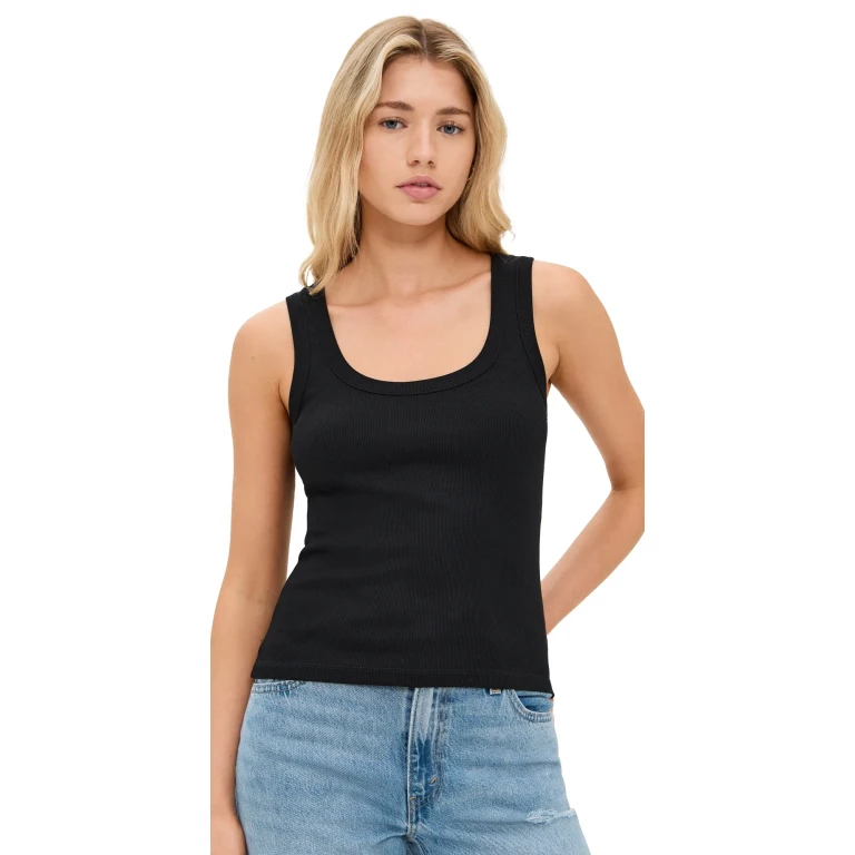 Madewell (Re)generative Cotton Ribbed Scoopneck Tank White XXS