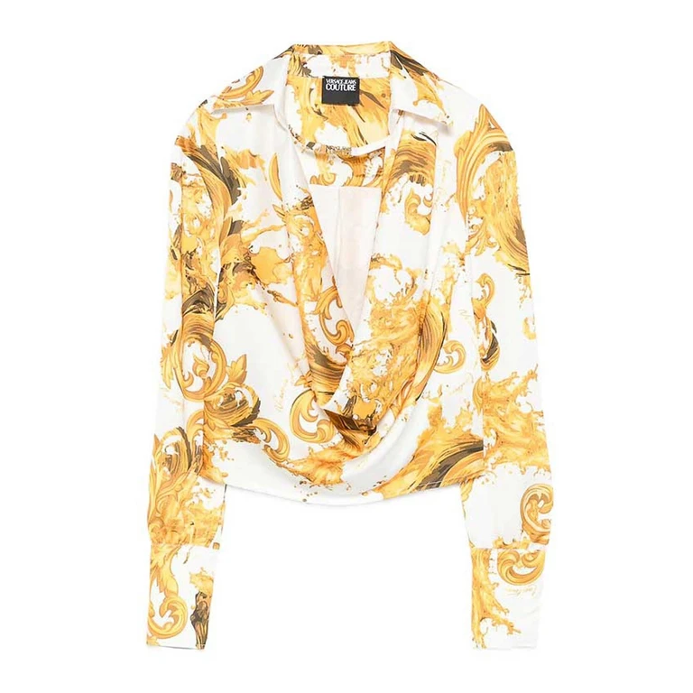 Versace Jeans Couture Long-sleeve Baroque-print Blouse