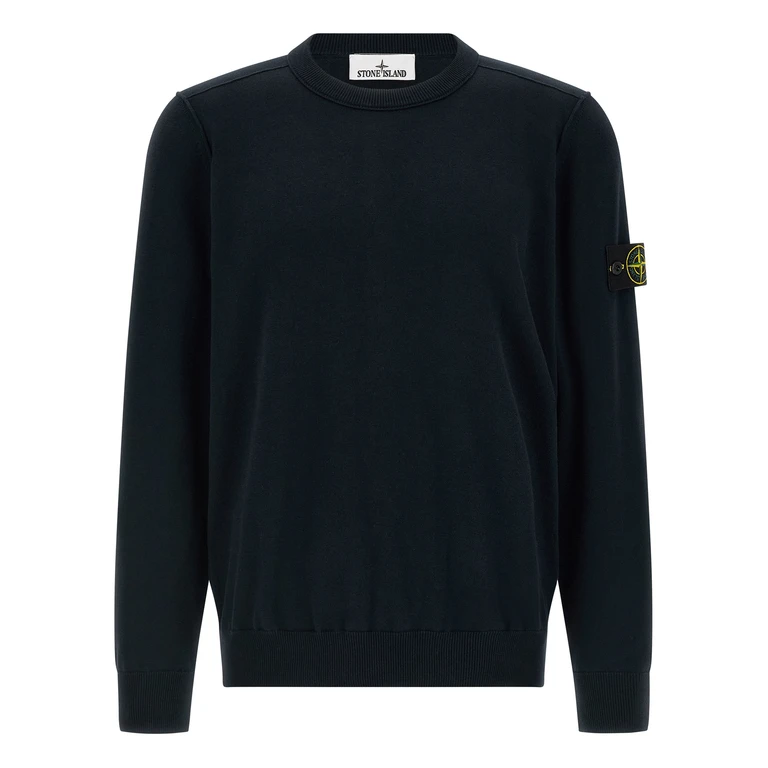 Stone Island Pull Col Rond - Bleu
