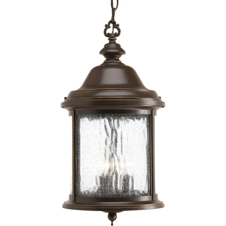 Antique Bronze Three Light Hanging Lantern from the Ashmore Collection