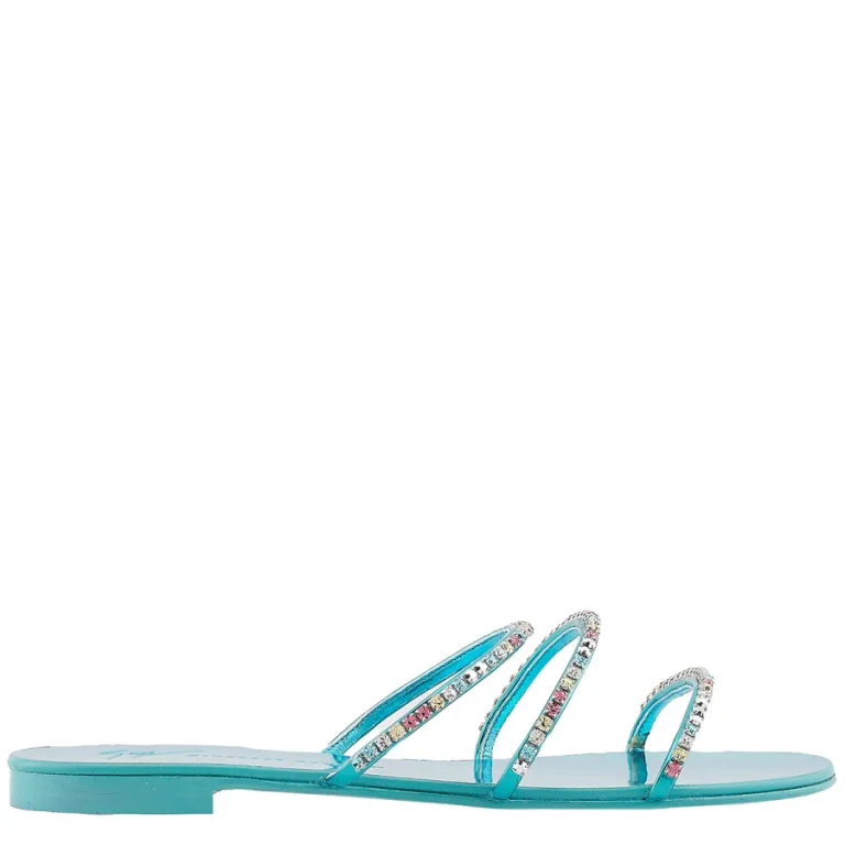 Giuseppe Zanotti Rhinestone Embellished Flat Sandals
