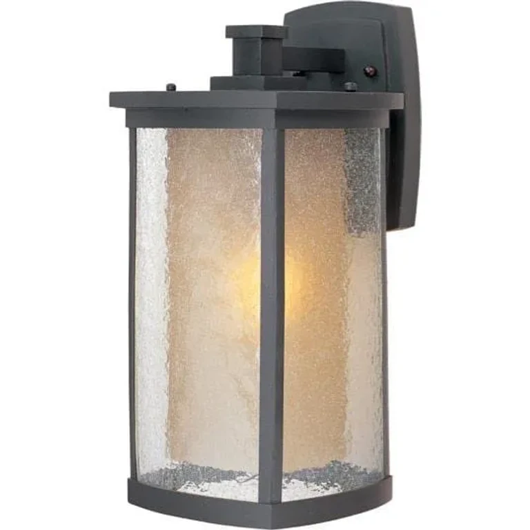 Bronze One Light Outdoor Wall Lantern from the Bungalow Collection