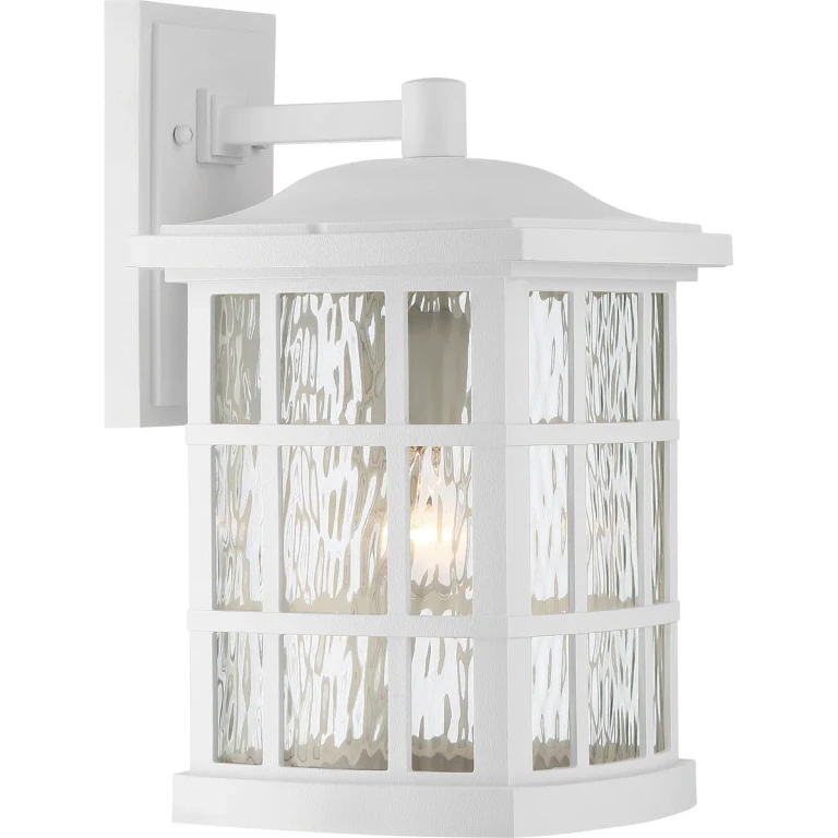 Stonington 1-Light Outdoor Wall Lantern in Matte White