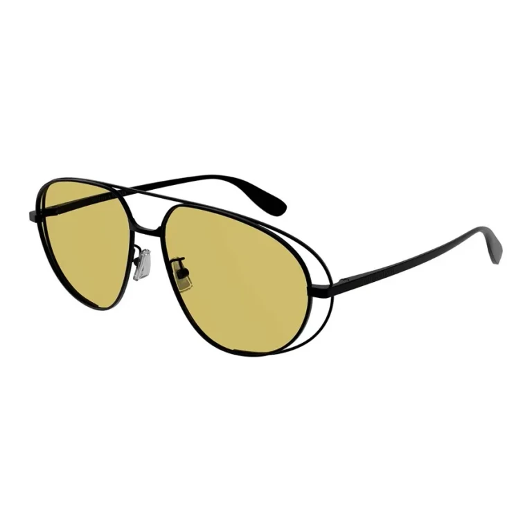 Bottega Veneta Yellow Pilot Unisex Sunglasses BV1344S 002 61