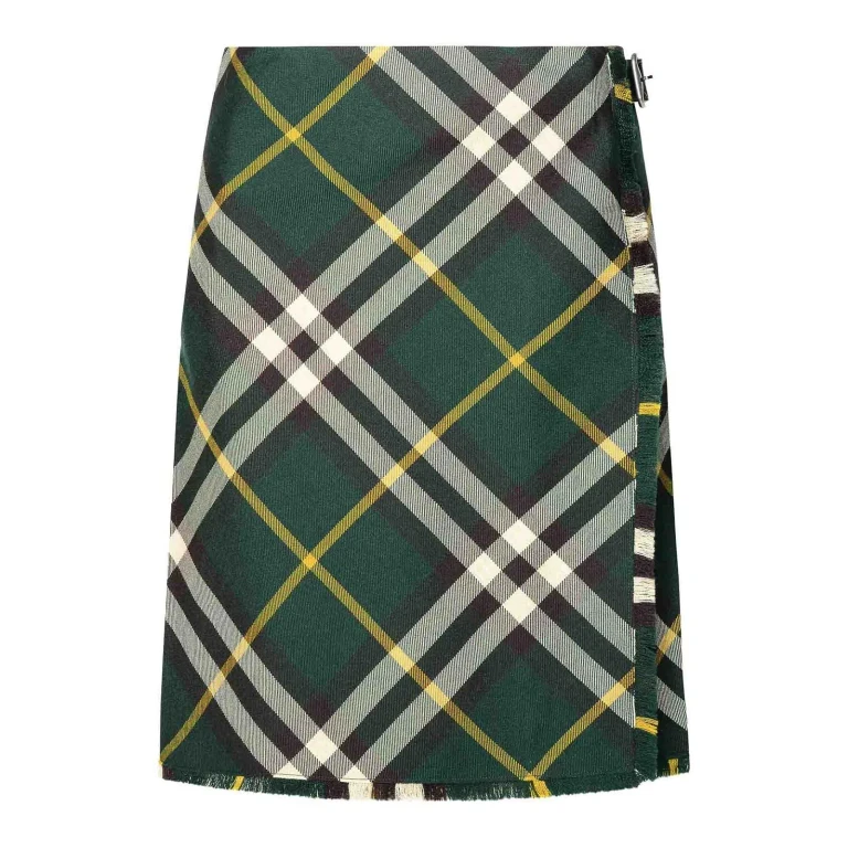 Saia Midi Burberry - Verde