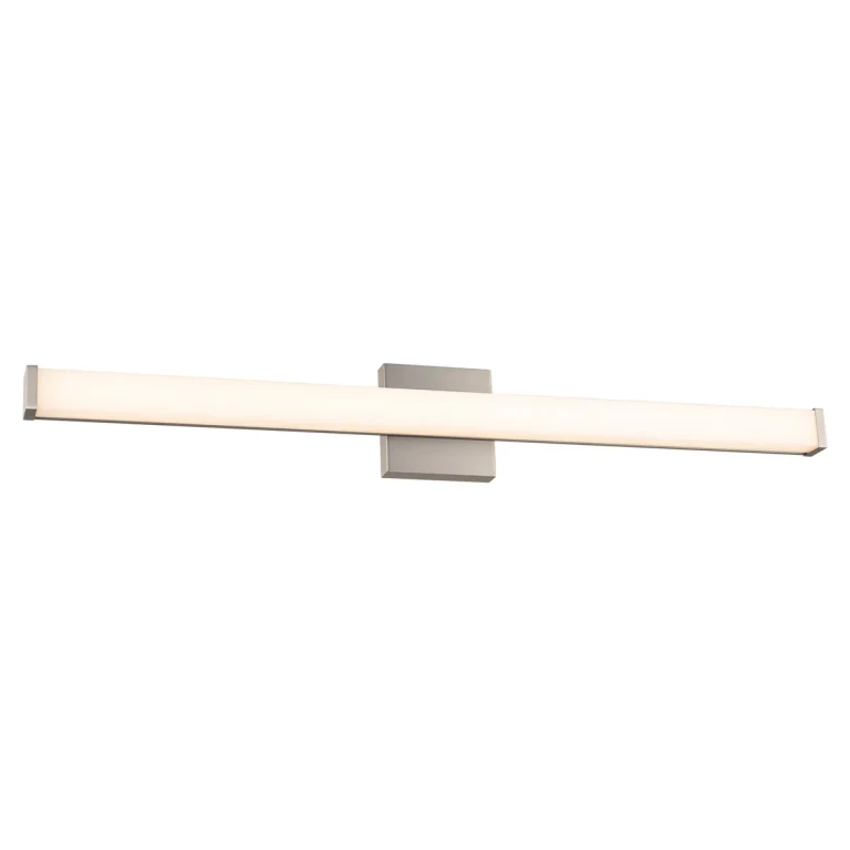 Brushed Nickel LED Bathroom Vanity Light from the Slim Collection