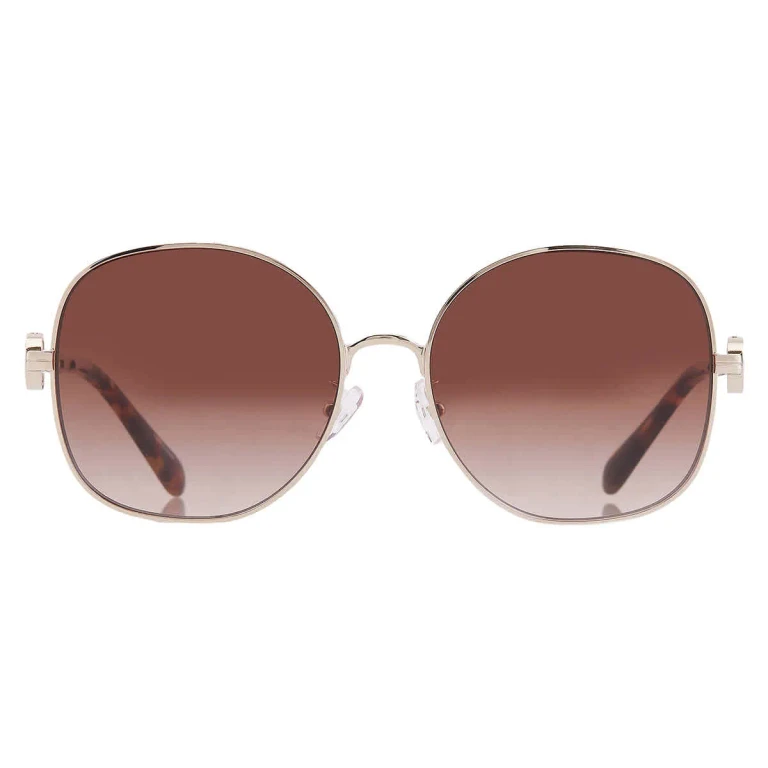 Tory Burch Brown Gradient Round Ladies Sunglasses TY6112 334613 56
