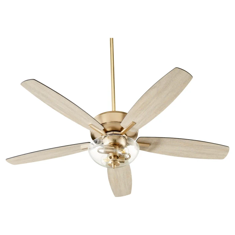 Aged Brass 52"Ceiling Fan from the Breeze Collection