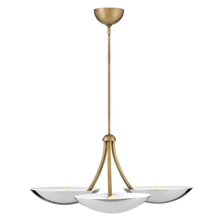 Heritage Brass LED Chandelier from the Glenn Collection