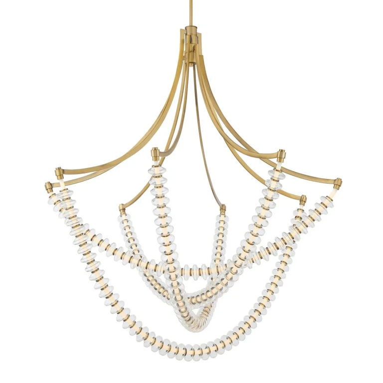 Legacy Brass LED Chandelier from the Pearl Collection