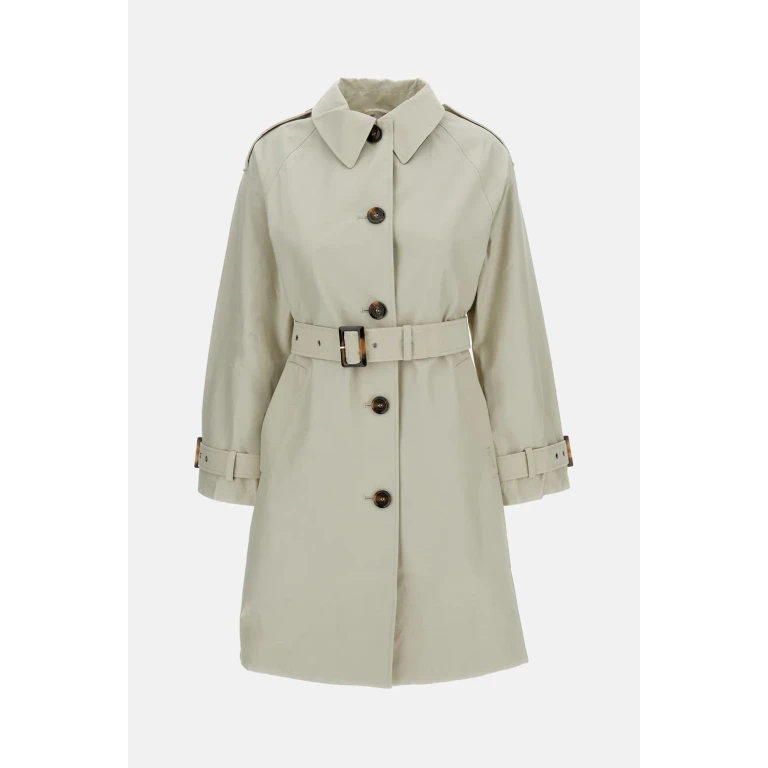 Single-Breasted Cotton Blend Trench Coat (LSP0211ST51)