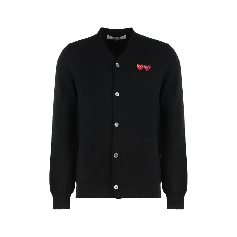 Comme des Garçons Play Wool Cardigan With Logo