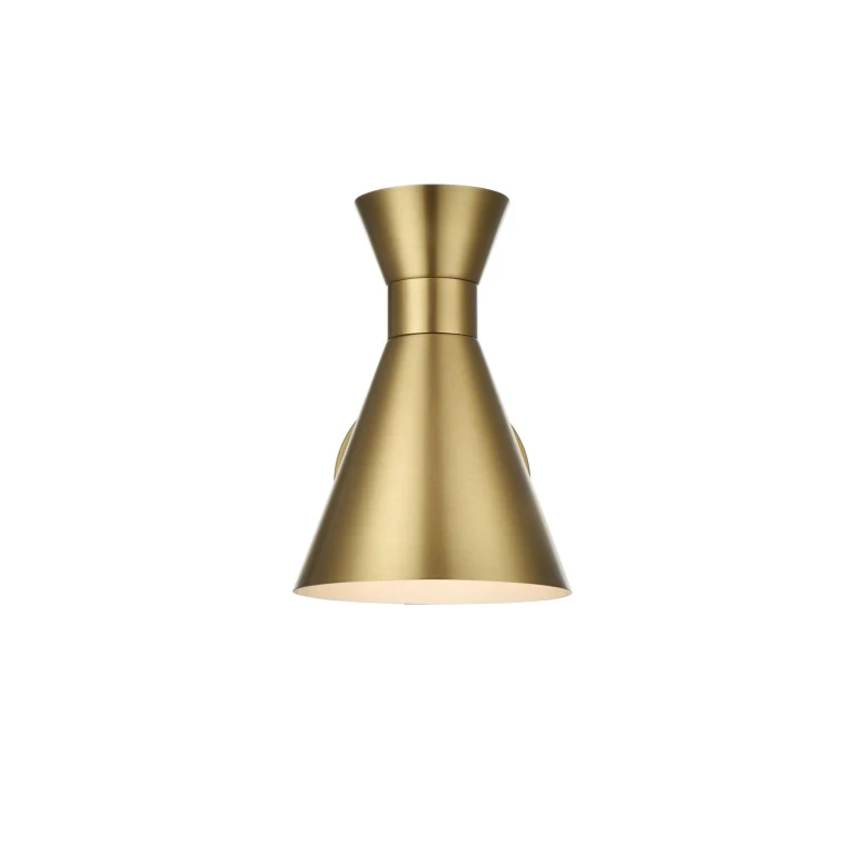 Satin Gold Wall Sconce from the Halycon Collection