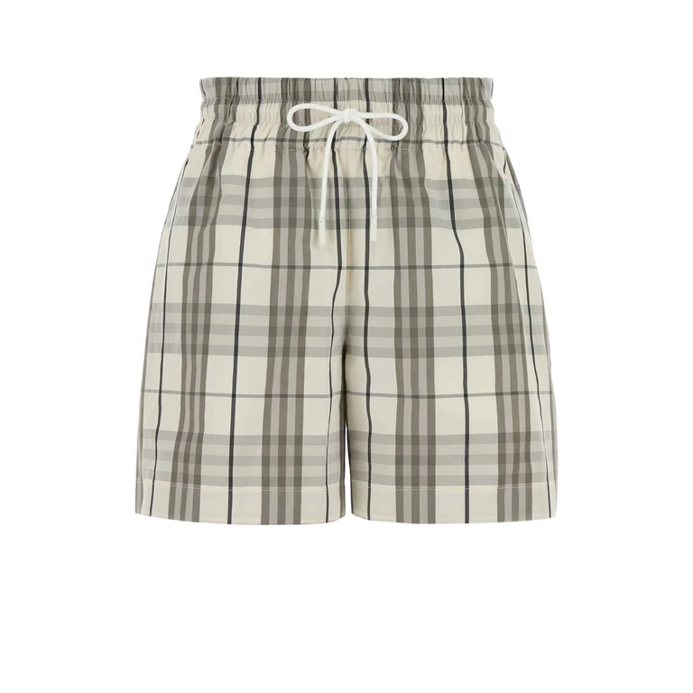 Burberry Embroidered Poplin Shorts