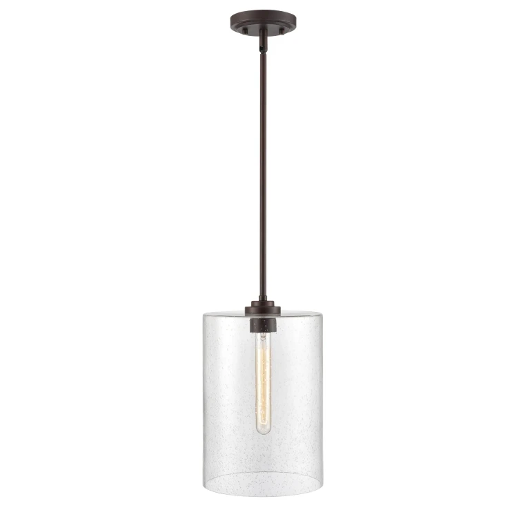 Rubbed Bronze One Light Mini Pendant from the Moven Collection