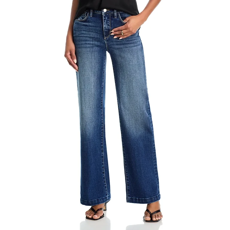 L'Agence Scottie High Rise Wide Leg Jeans in Gladstone