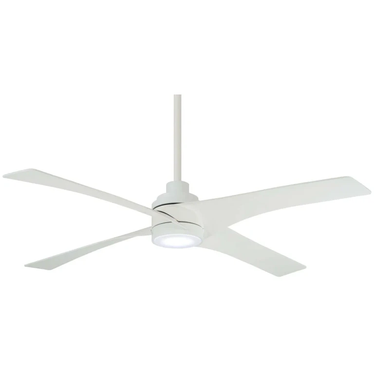Flat White 56"Ceiling Fan from the Swept Collection