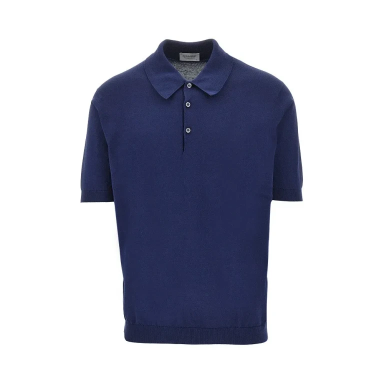 JOHN SMEDLEY Cotton knit polo shirt Man S