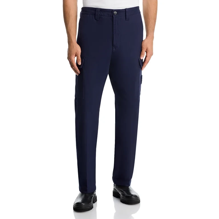 Stone Island Relaxed Fit Trousers in Dark Blue