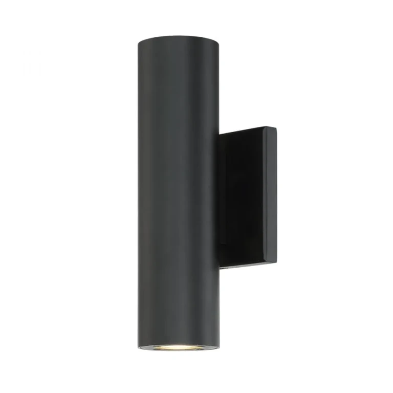 WAC Lighting Caliber 1-Light LED Outdoor Wall Light in Black - WS-W36610-BK